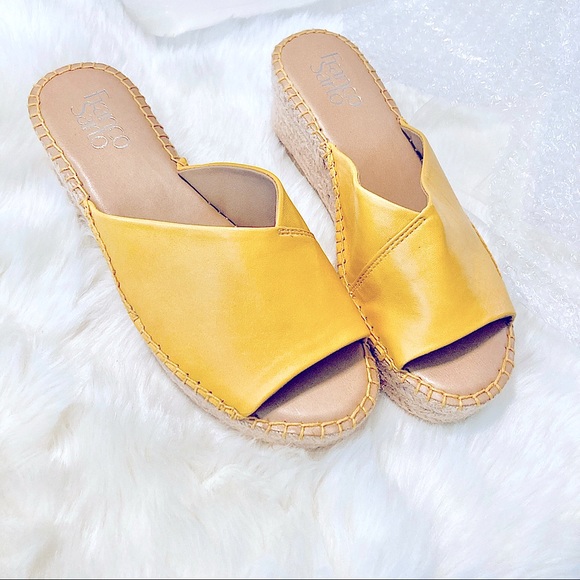 Franco Sarto Shoes - 🆕FrancoSarto Yellow Leather Wedge Platform 👡